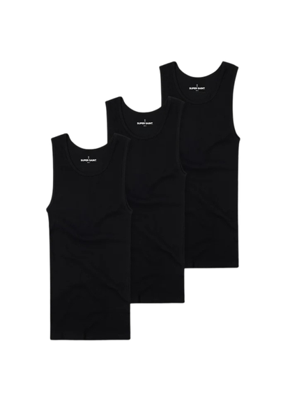Premium Ultra-Soft Cotton Fitted Tank 3 Pack