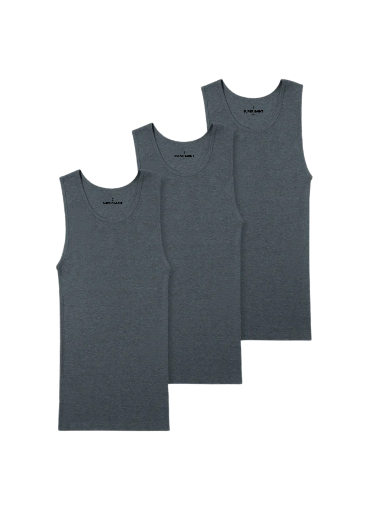 Premium Ultra-Soft Cotton Fitted Tank 3 Pack